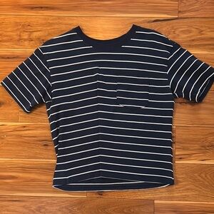 Navy and White Striped T-Shirt